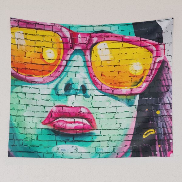 Item preview, Graffiti Street Art Woman Face designed and sold by RaianasHome.