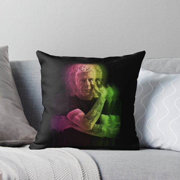 Item preview, Anthony Bourdain 3D Synthwave Smoke designed and sold by PickleBearLove.