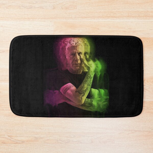 Item preview, Anthony Bourdain 3D Synthwave Smoke designed and sold by PickleBearLove.