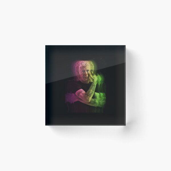 Item preview, Anthony Bourdain 3D Synthwave Smoke designed and sold by PickleBearLove.