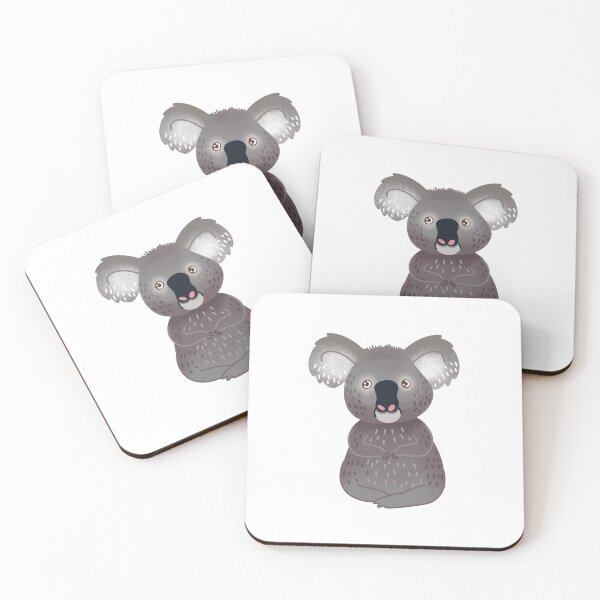 Item preview, Dark grey sitting koala bear designed and sold by jazzydevil.