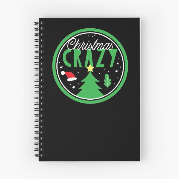 Item preview, Christmas CRAZY in a circle with xmas tree designed and sold by jazzydevil.