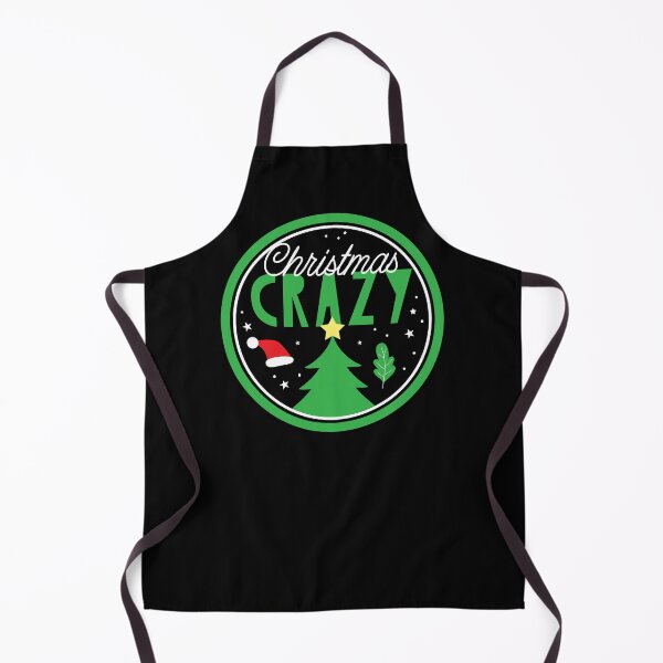 Item preview, Christmas CRAZY in a circle with xmas tree designed and sold by jazzydevil.