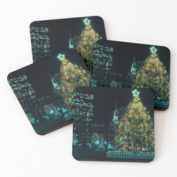 Item preview, Beautiful Colorful Christmas Tree in Boston Common at Night designed and sold by Stephen Orsillo.