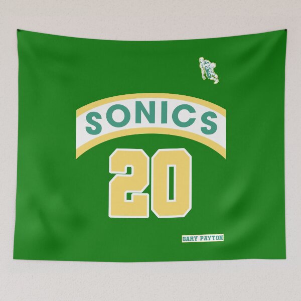 Item preview, Gary Payton Retro Supersonics Jersey 90s Style Fan Art designed and sold by acquiesce13.