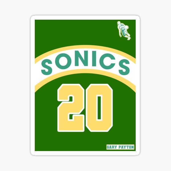Item preview, Gary Payton Retro Supersonics Jersey 90s Style Fan Art designed and sold by acquiesce13.