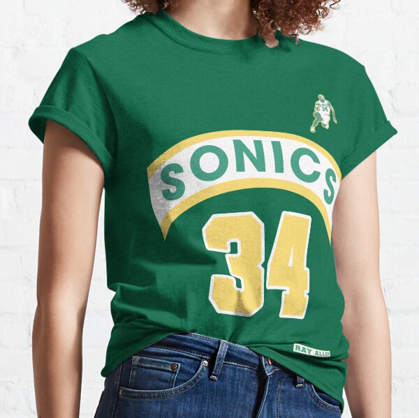 Ray Allen Retro Supersonics Jersey 90s Style Fan Art Kids T-Shirt for Sale  by acquiesce13