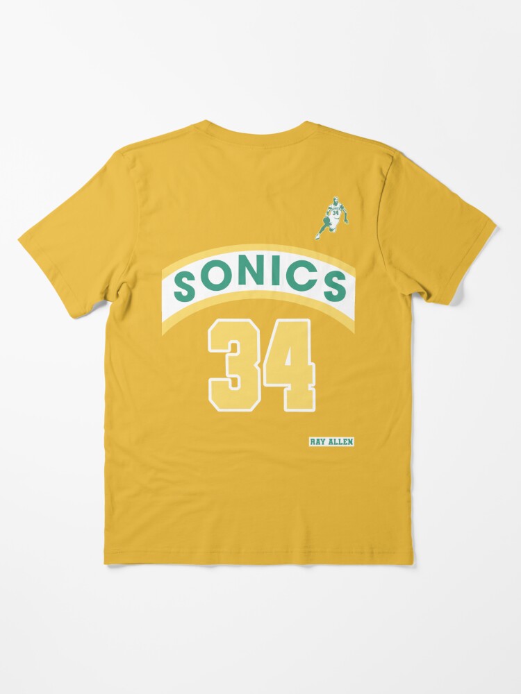 Vintage 1980's Yellow Seattle Supersonics T-Shirt