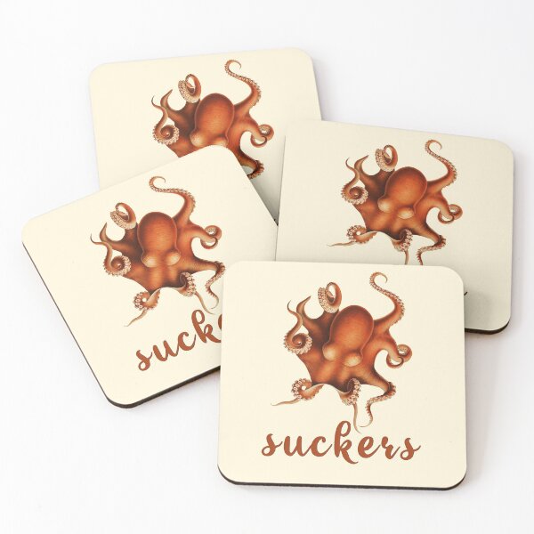Item preview, Orange octopus SUCKERS designed and sold by unepommedeterre.