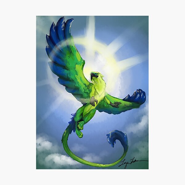Emerald Gryffin of the Rain forest Photographic Print