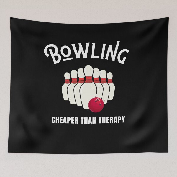 Item preview, Bowling Cheaper Than Therapy designed and sold by Crafty-Mornings.