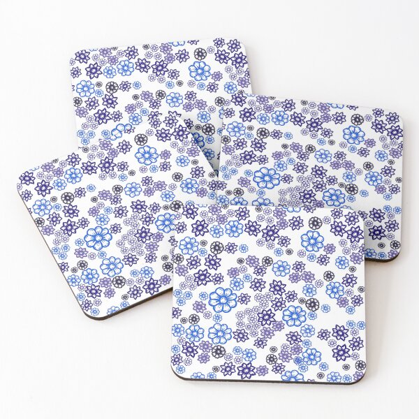 Item preview, Blue Floral China Pattern designed and sold by LawsonFabrics.