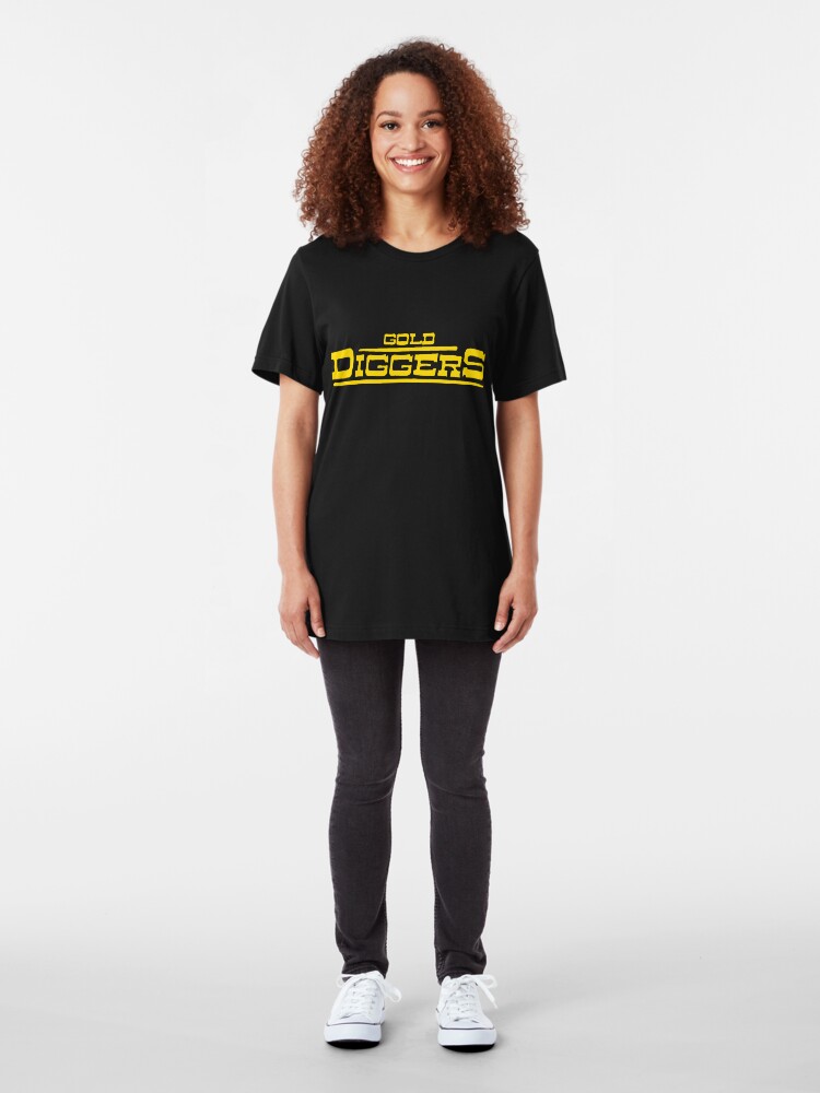 Alternate view of BRDL "Gold Diggers" Logo - T-shirts, Hoodies Leggings & Pillows Slim Fit T-Shirt