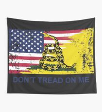 Amerikanische Gadsden-Flagge getragen Wandbehang