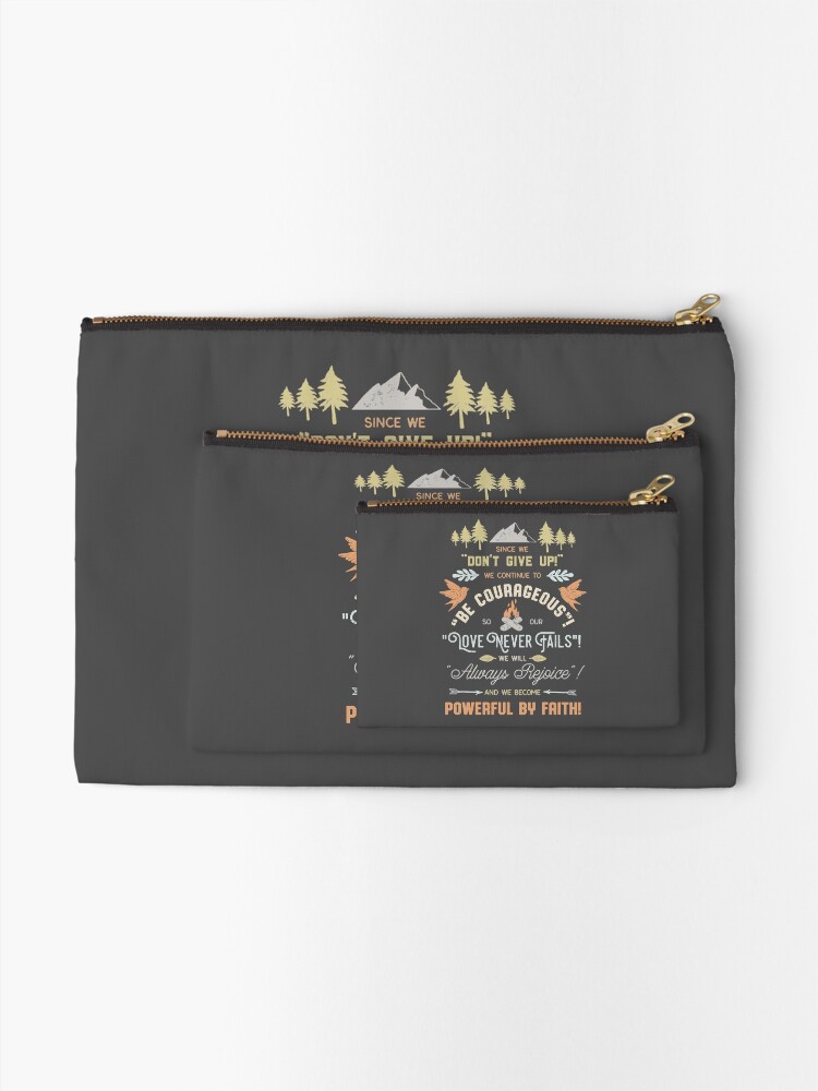 Alternate view of CONVENTION THEMES 2017-2021 (DARK) Zipper Pouch