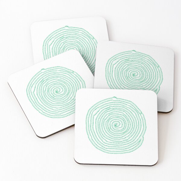 Item preview, Abstract Watercolor Spiral - Green designed and sold by Shalini Bisht.