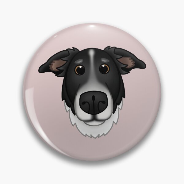 Item preview, Minimalistic Cartoony Border Collie Whippet Mix Drawing designed and sold by pawtraitdreams.