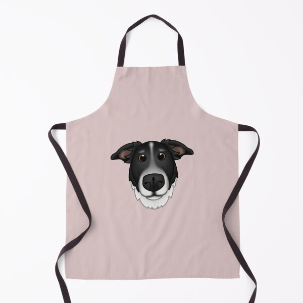 Item preview, Minimalistic Cartoony Border Collie Whippet Mix Drawing designed and sold by pawtraitdreams.