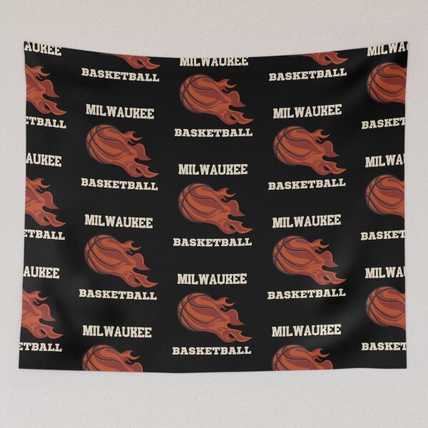 Item preview, Milwaukee Basketball Fans Flaming Basketball- Funny Basketball designed and sold by R&BApparel.