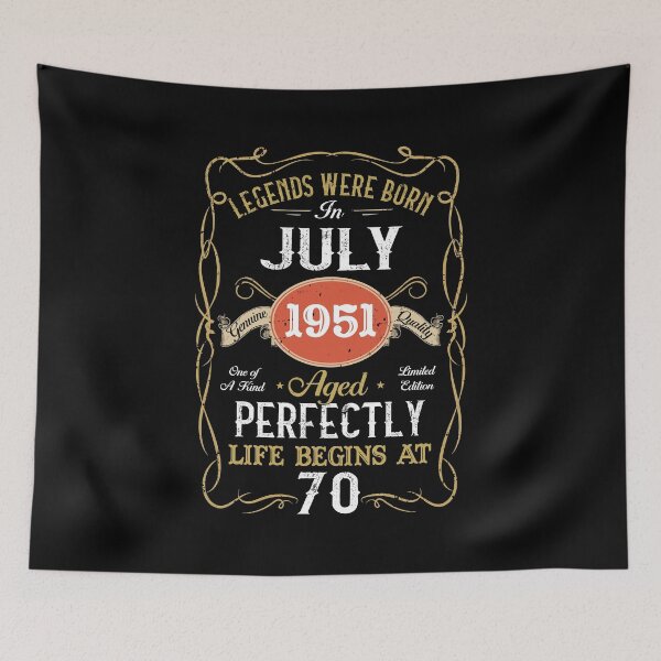 Item preview, Legends Born In July 1951 70th Birthday Gift 70 Yrs Old designed and sold by cadieuxart.