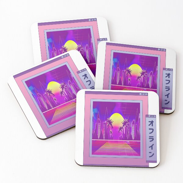 Item preview, Neon Landscape Vaporwave  designed and sold by TRIBExSPACE.