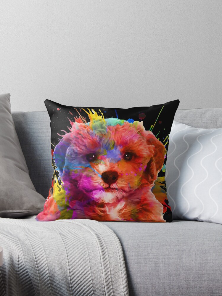 Poodle Love Square Pillow Case Cushions for Sofa Dog Cockapoo Animal 45*45cm  Pillowcase