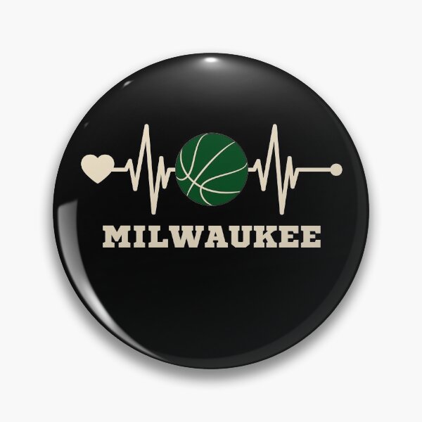 Item preview, Milwaukee Basketball Fans Heartbeat- Wisconsin Fans Basketball designed and sold by R&BApparel.
