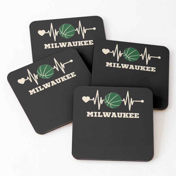 Item preview, Milwaukee Basketball Fans Heartbeat- Wisconsin Fans Basketball designed and sold by R&BApparel.