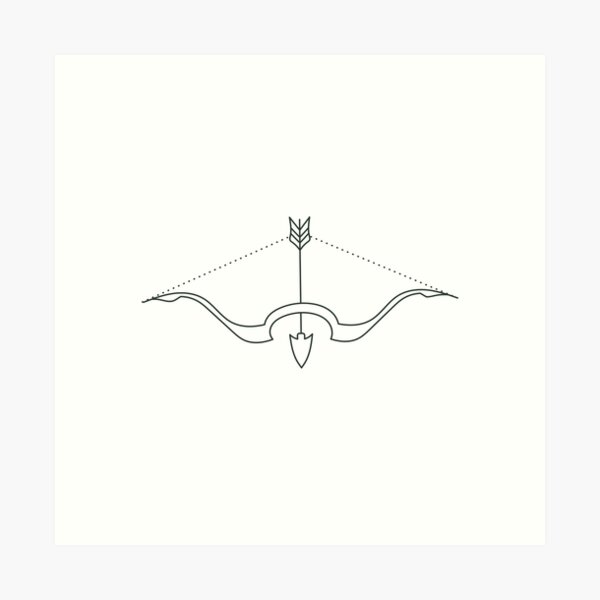 Bow and arrow  Art Print