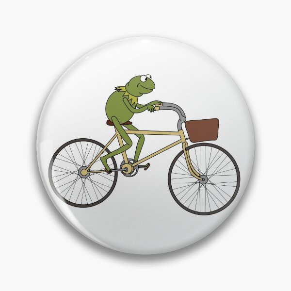 Item preview, Kermit riding a bike designed and sold by laurelizabethd.