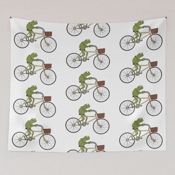 Item preview, Kermit riding a bike designed and sold by laurelizabethd.