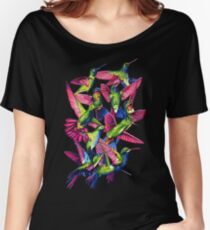 Hummingbird Dance in Sharpie Women's Relaxed Fit T-Shirt