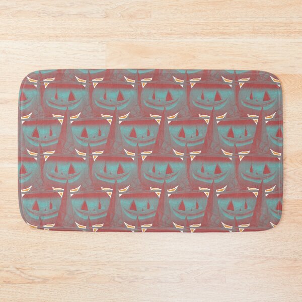 Item preview, Blue-Red Halloween Pumpkins Pattern designed and sold by syfufi.