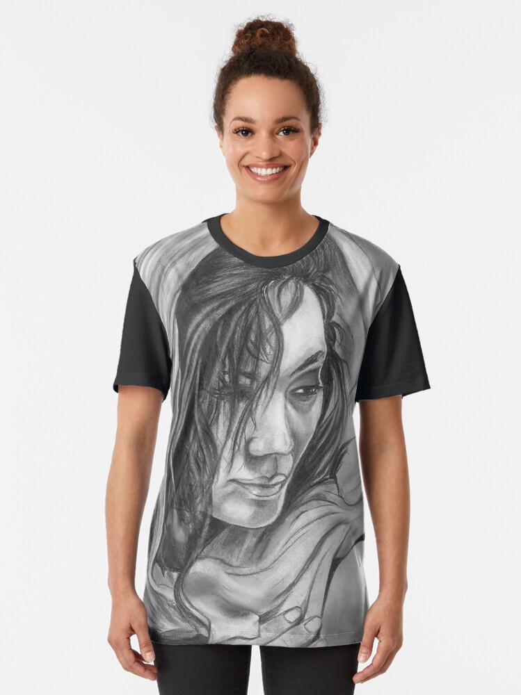 Alternate view of LADY IN SHAWL Graphic T-Shirt