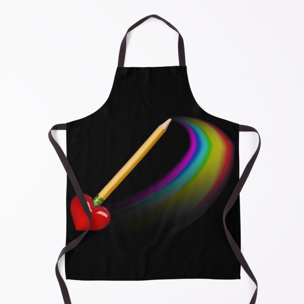 Artikelvorschau, Bleistift Morphing Regenbogen mit einem Herzradierer entworfen und verkauft von GeoTeasters.