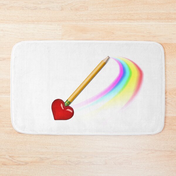 Item preview, Pencil Morphing rainbow with a heart eraser designed and sold by GeoTeasters.