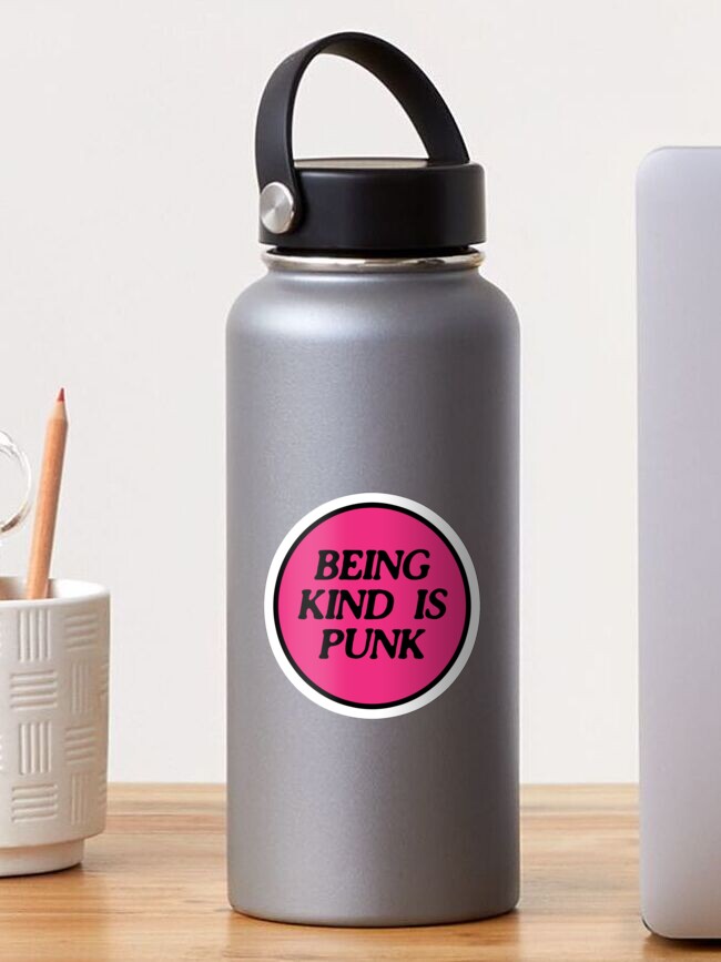 Thumbnail 1 von 3, Sticker, Freundlich zu sein ist Punk | Pink 2 designt und verkauft von craftordiy.