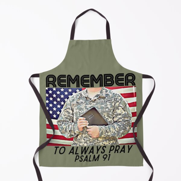 Item preview, REMEMBER Pray Psalm 91| Prayer Power | Patriot | Military Service | USA FLAG | black text designed and sold by Mind-Your-Life.