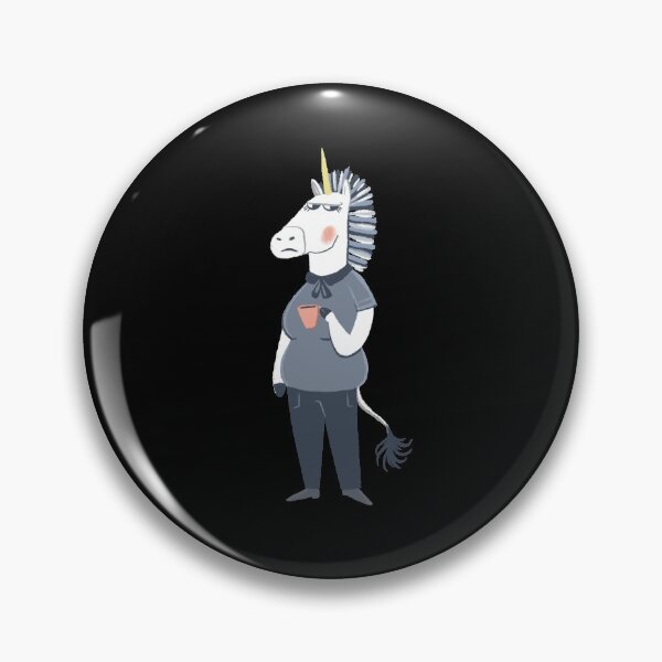 Item preview, Unhappy office worker UNICORN designed and sold by jasmineberry.