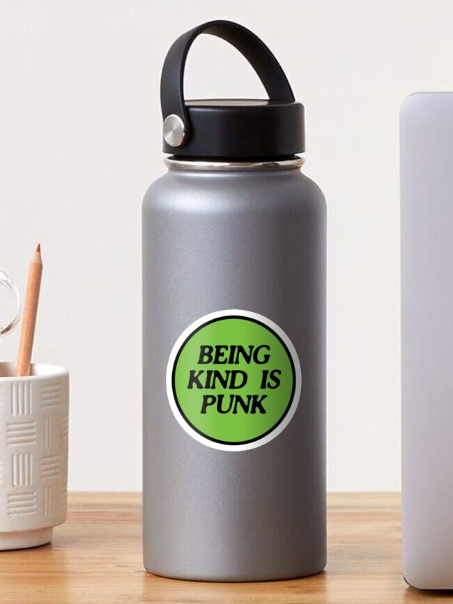 Thumbnail 1 von 3, Sticker, nett zu sein ist Punk | grün designt und verkauft von craftordiy.