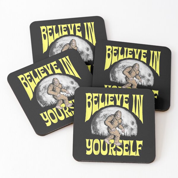 Item preview, Believe in Yourself Funny Sasquatch Positive Bigfoot Moon designed and sold by lucpjwel.