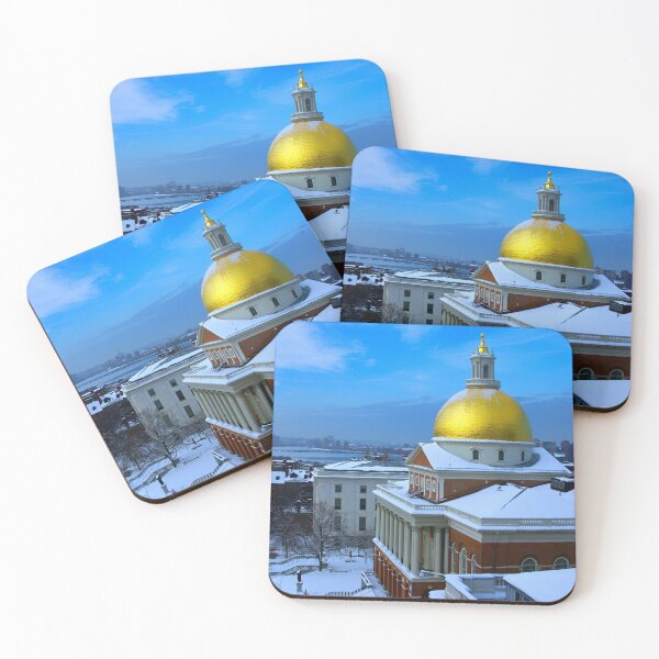 Item preview, Boston Skyline on a Snowy Morning in Winter designed and sold by Stephen Orsillo.