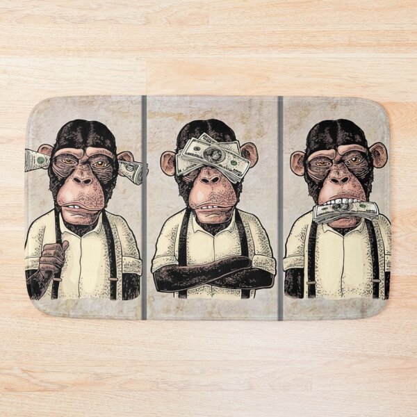 Item preview, Three Wise Monkeys Wall Art designed and sold by xabyalya.