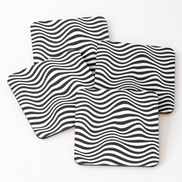 Item preview, Black Waves Stripes designed and sold by Timegraf.
