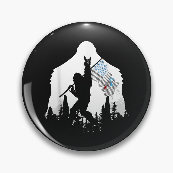 Item preview, Bigfoot Diabetes Awareness American Flag Rock And Roll Tee designed and sold by lucpjwel.