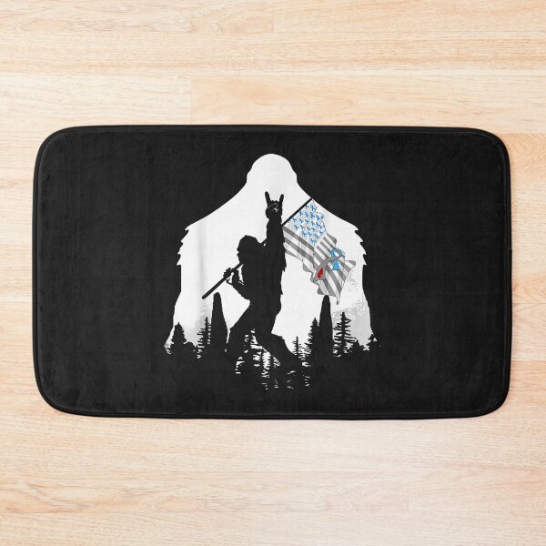 Item preview, Bigfoot Diabetes Awareness American Flag Rock And Roll Tee designed and sold by lucpjwel.