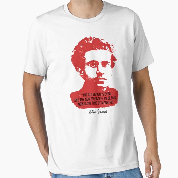 Vista previa del artículo con la obra «Cita de Antonio Gramsci (diseño gastado)», diseñado y vendido por politicalamity.
