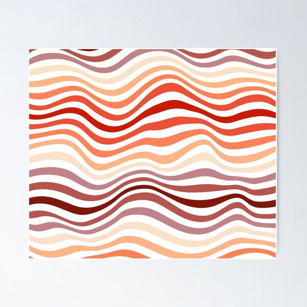 Item preview, Orange Waves Stripes designed and sold by Timegraf.
