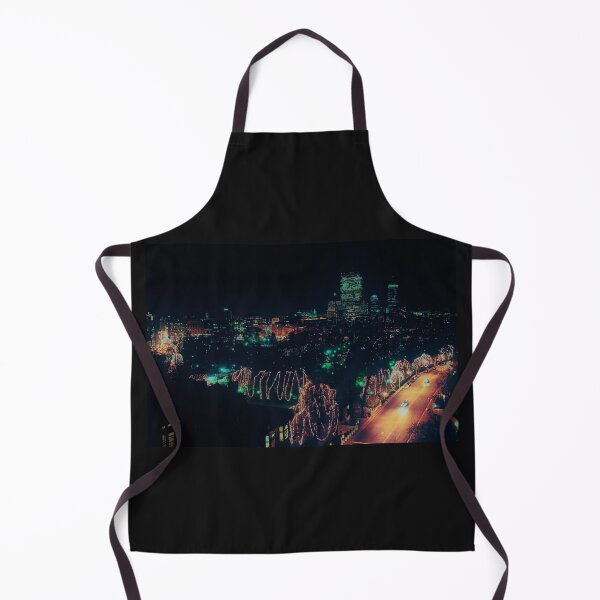 Item preview, Boston Winter Skyline at Night with Christmas Lights designed and sold by Stephen Orsillo.