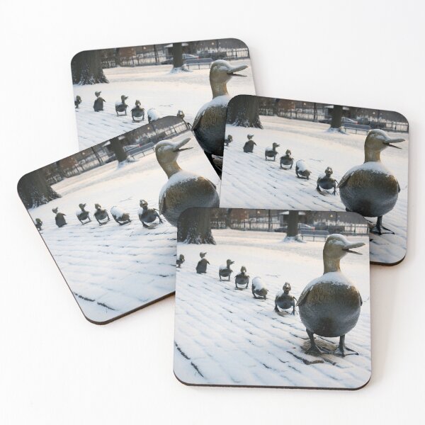 Item preview, Bostons Public Garden Famous Brass Ducks in winter designed and sold by Stephen Orsillo.